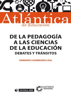 cover image of De la Pedagogía a las Ciencias de la Educación